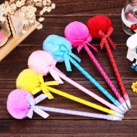 AUTISTIC 4pcs High Quality Korea Stationery Accessories Student Prizes Writing Pen School Supplies Ball-point Pen Ballpoint Pen Hairball Ballpoint Pen