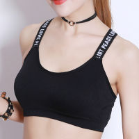 กีฬา s พิมพ์กีฬา Tube Top ฟิตเนสโยคะชุดชั้นใน Gym s Breathable lette Bh ชุดชั้นในสตรี