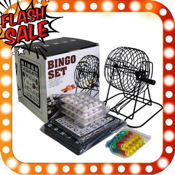 flash sales ⚡Deluxe Bingo Game Set with Bingo Cage, Bingo Board, Bingo