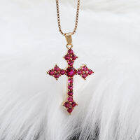 ประณีต SHINY zircon Cross สร้อยคอจี้สำหรับผู้หญิงแฟชั่น Elegant PARTY Street Amulet เครื่องประดับ Gift