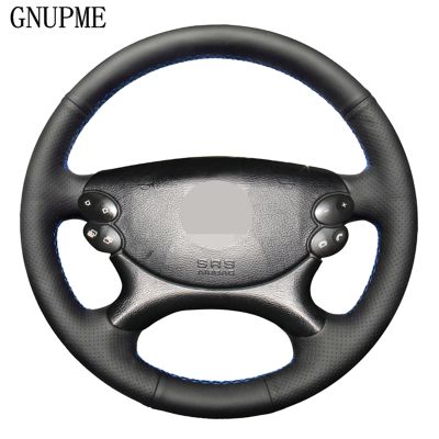 Black Genuine Leather Car Steering Wheel Cover for Mercedes Benz E-Class W211 E230 E350 E280 CLS-Class CLS 350 500 G AMG SL CLK