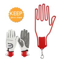 1 Pcs Golf Glove Holder with Key Chain Plastic Glove Rack Dryer Hanger Stretcher 4 Colors Drop Ship