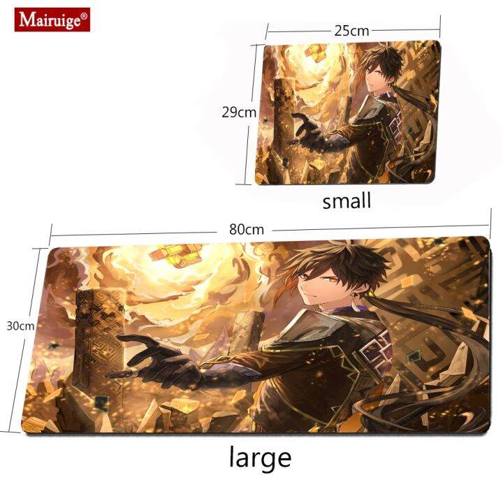 Genshin Impact Zhongli Mouse Pad Gaming Mausepad Anime Gamer Carpet