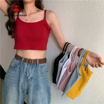 Hygril Solid Color round Neck Sleeveless T-shirt Women's Summer Loose  Bottoming Shirt Slimming Casual Vest Top Clothes Korean Women's Clothing  Tanktop Women