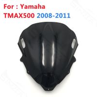 กระจกบังลมหน้ารถสำหรับยามาฮ่า TMAX500 TMAX สีเทาแผ่นเบนทางลม2009 2010 2011 2008 XP500 500