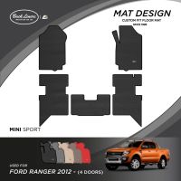 พรมปูพื้นรถยนต์เข้ารูปสำหรับ Ford Ranger รุ่น4 ประตู (ปี2012-2017)