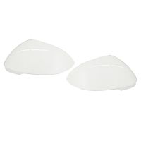 1Pair Car White Rearview Side Glass Mirror Cover Trim Rear Mirror Covers Shell For- Golf 8 MK8 2021 2022