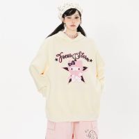 Sanrio Y2K Hello Kitty Couple Models Hooded Sweater Anime Kawaii Cartoon Cotton Fleece Sweatshirt Autumn Winter Men Women Casual