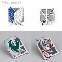 Anime Series Attack On Titan large brooches fashion brooches Pin badge Exquisite jewelry Down Collar Tips Brooch lapel pin men