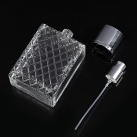 100ml Clear Glass Mist Atomizer Square Refillable Portable Perfume Spray Bottle container refillable perfume bottle Travel Size Bottles Containers