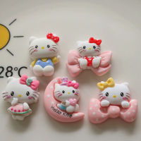 พร้อมส่งเรซิ่น ติดตี้ kitty จี้ทำเครื่องประดับ DIY เซต5ชิ้น