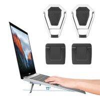 【CW】 1Pair Metal Holder Cooling Folding Bracket Desktop Macbook Computer Mount Desk Non-slip ！