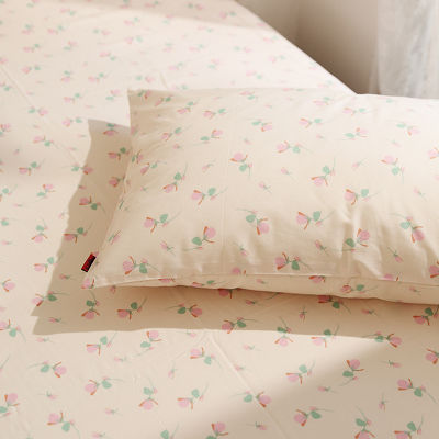 Floral Cotton Pillowcase Korean Single Pillow Cover Can Customized Home Decoration Double Bedding Pillowcase 48x74 Pillowcover