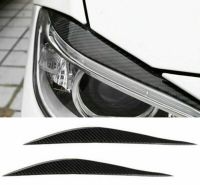 2Pcs Car Carbon Fiber Headlight Eyebrow Stickers Cover Mask Auto Accessories Decoration For BMW 3 Series F30 F35 Auto Light