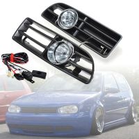 Fog Lamp Grille with Switch Harness Daytime Running Light for VW Bora Jetta MK4 1998-2004