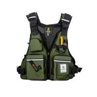 Fishing Vest Fly Fishing Life Jacket Buoyancy Vest with Water Bottle Holder for Swimming Kayaking Sailing Boating Water Sports  Life Jackets
