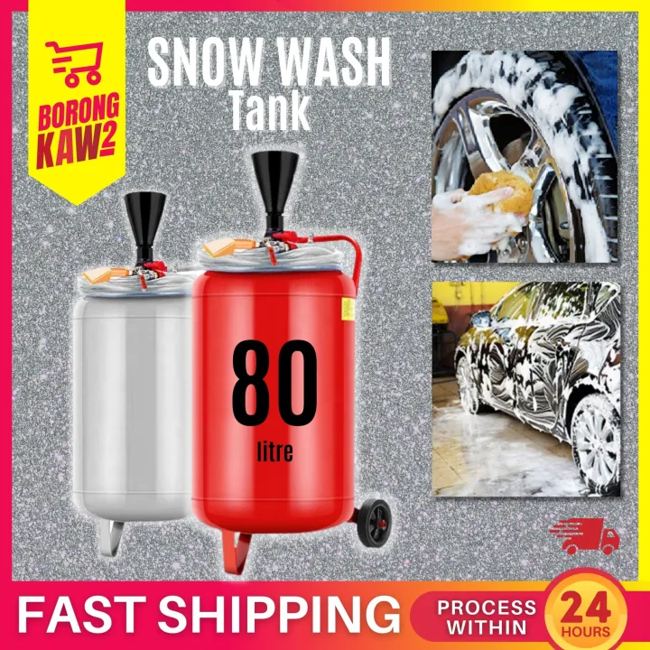 80L Snow Wash Tank Foam Machine for Car Washing Tangki Sabun Basuh