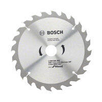 ใบเลื่อยวงเดือนตัดไม้ (24 ฟัน) BOSCH รุ่น 24FEco ขนาด 7 นิ้ว สีเงิน (COD)