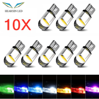 10ชิ้น W5W 194 T10 LED กระจกที่อยู่อาศัยซังรถยนต์หลอดไฟ6000K รถลิ่มด้านข้างแสงป้ายทะเบียนโคมไฟแผงหน้าปัดรถยนต์แสง