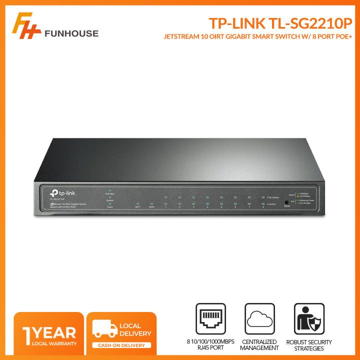 Switch PoE TP-Link TL-SG2210P