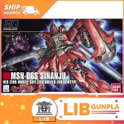 Model assembled Bandai Gundam HG UC Sinanju
