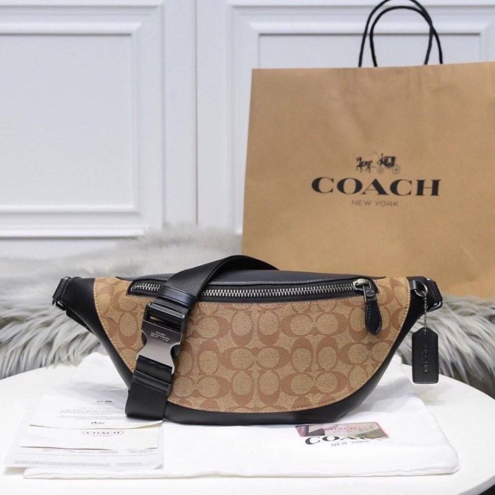 coach-f78777-กระเป๋าหน้าอกชายและผู้หญิง-หนังแฟชั่น-กระเป๋าคาดอก-แท้100