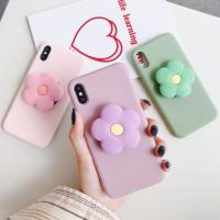 【CC】 flower Cartoon Soft phone case for X XR XS 6 7 8 plus Holder samsung S8 S9 S10 A50 Note 9 10