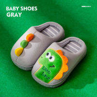 New Arrival Autumn and Winter Cute Big Head Dinosaur Childrens Cotton Slippers