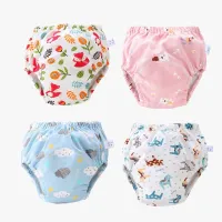 Baby Infant Toddler Waterproof Training Pants Cotton Changing Nappy Cloth Diaper Panties Reusable Washable 6 Layers Crotch Cloth Diapers