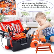 Bộ đồ chơi dụng cụ sửa chữa cho bé, đồ chơi kỹ sư, cơ khí, đồ chơi trí tuệ thumbnail