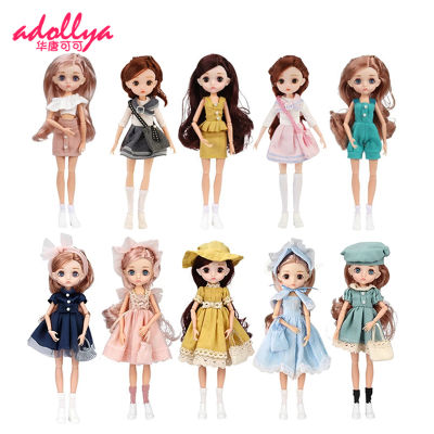 Adollya 16 BJD Movable Joints Mini Dolls For Girls BJD Doll Full Set Princess Female Body BJD Accessories Kawaii Toys For Girls