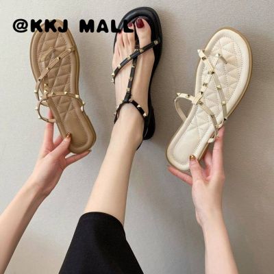KKJ MALL รองเท้าแตะ รองเท้าหญิง รองเท้าแฟชั่นญ เกาหลี แฟชั่น สินค้ามา ใหม่รองเท้าแตะ รองเท้าแตะหญิง 0805