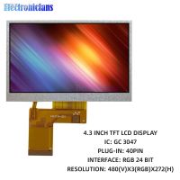 ขายดี❇3.3V 4.3โมดูลหน้าจอนิ้วหน้าจอ TFT ความละเอียด480X272 Backlight 40PIN RGB GC3047สัมผัสสี