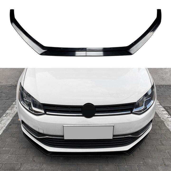 [hot Huixinhen Hot] Front Bumper Spoiler Lip For Volkswagen Vw Polo Mk5 6r 6c 2009 2017 Glossy