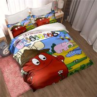 【hot】◇ Cartoon Les Barbapapa All Set 3 Piece Comforter Bed Duvet Cover King