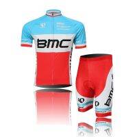 Bike Jersey Cycling Jersey Set BMC Bicycle Short Sleeve Mens Bike Clothing Gel Padded Bike Pants