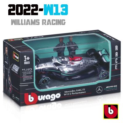 Bburago 1:43 Mercedes-AMG Petronas F1 Team 2022 Hamilton W13 W12 W10 W07 Alloy Luxury Vehicle Diecast Cars Model Toy Collection