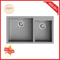 ซิงค์ฝัง 2 หลุม METRIX NES20CE สีปูนเปลือยBUILT-IN SINK METRIX NES20CE 2B CEMENT **บริการเก็บเงินปลายทาง**