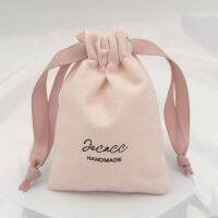 【LZ】❁✣☈  Pink Cotton Gift Bags Maquiagem Cílios Embalagem Bolsas Jóias Canvas Dust Sack Embalagem de 50 8x10cm 10x15cm 15x20cm