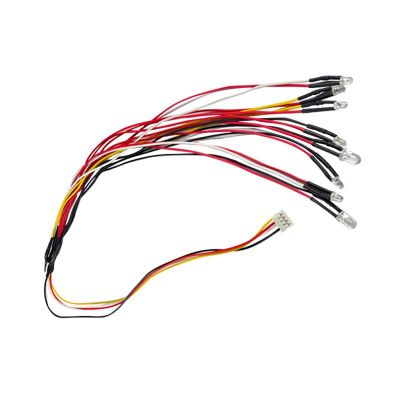 8 LED Light 2 Red 2 Yellow 2 White 2 Blue for WPL D12 D42 1/10 RC Car Upgrade Parts Decoration Accessories