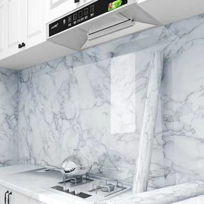 ● Marble Self-adhesive Waterproof Wallpaper Kitchen High Temperature Resistance Oil Proof Cabinet Refurbished Countertop Sticker