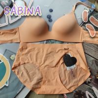 SABINA เสื้อชั้นใน WIRE (มีโครง) SEAMLESS FIT รุ่น PRETTY PERFECT รหัส SBU8610 สีส้มอ่อน