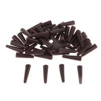 50 Pcs Carp Fishing Tail Rubber Tubes Cones Rigs Sleeve for Safety Lead Clips 20mm Fishing Accessories Terminal Tackles pesca