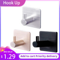 Stainless Steel Self Adhesive Wall Coat Rack Key Holder Rack Towel Hooks Clothes Rack Hanging Hooks Bathroom Accessories