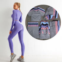 2021 Seamless Yoga Set Woman Sportwear Gym Workout Clothes for Women 2pcs Sport Outfits Suits Fitness Clothing Push Up Leggings