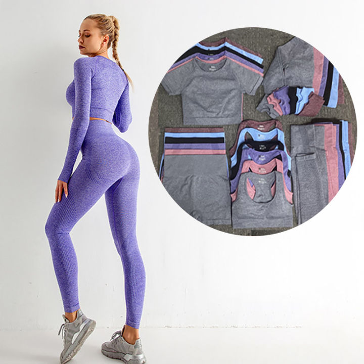 Yoga Active Wear Set Ropa De Deportiva Mujer Workout Clothing Suit