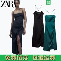 Zara้2023จูบผ้าไหมยาวสำหรับผู้หญิง,เดรสสไตล์ชุดชั้นในสำหรับ8741899 445ใหม่สำหรับฤดูใบไม้ผลิและฤดูร้อน