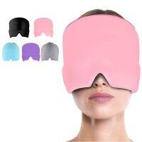 【CW】 Gel Hot Cold Headache Migraine Cap Chemo Sinus Neck Wearable Wrap Stress Pressure Pain Massage