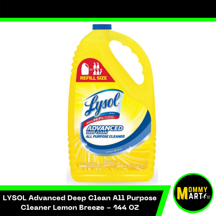 LYSOL Advanced Deep Clean All Purpose Cleaner, Lemon Breeze 144 OZ