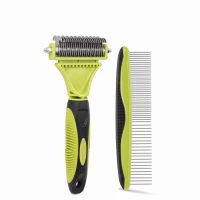 Pets Hair Removal Comb Knot Cutter Brush Double Dog Cat  Fur Knot Cutter Grooming  Shedding Tools Brushes  Combs